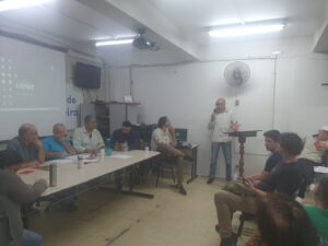 Reunião no conselho municipal de saúde 23.4 3