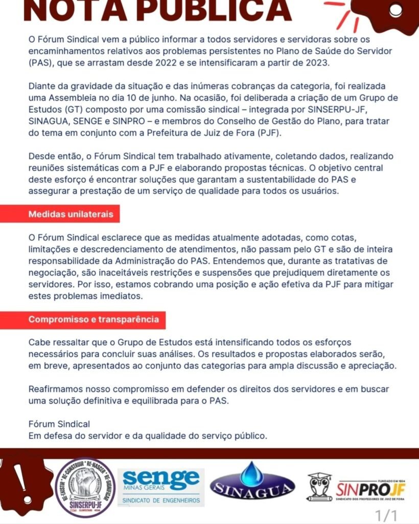 Nota pública pas jf 2