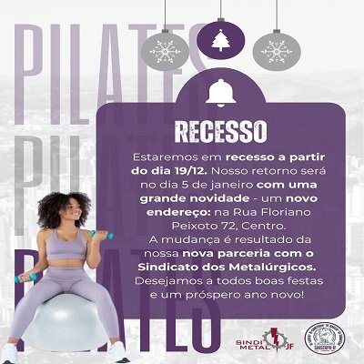 Recessso no Pilates